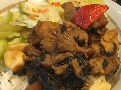 三杯鸡米饭高丽菜-永和大王(梅家浜店)