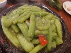铁板鲜芋梗-农厨好味·温泉鹅·农家菜