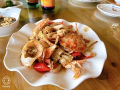 姜葱炒海蟹-蓝湾碧波·老字号·疍家非遗海上餐厅
