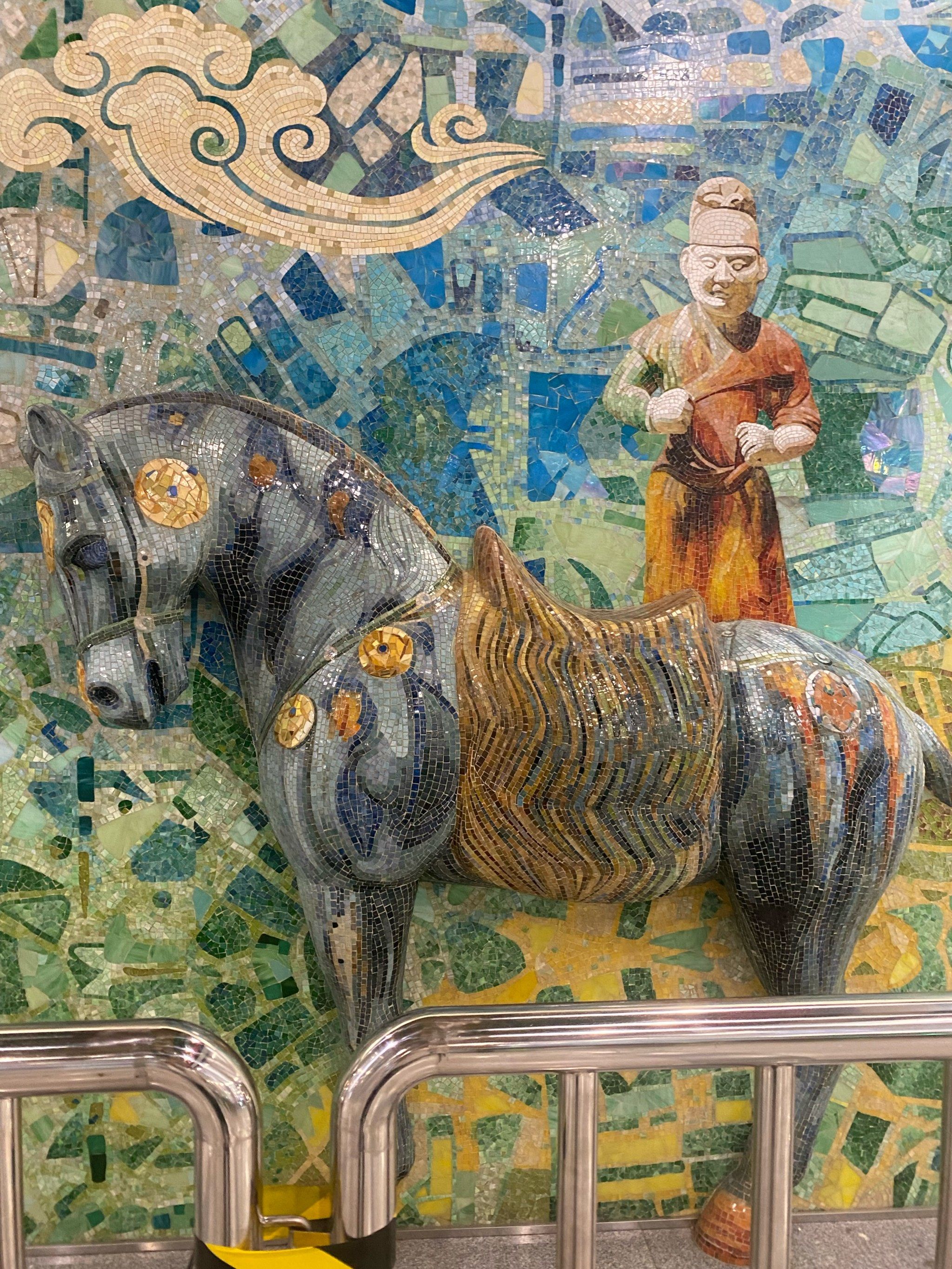 唐三彩马和骆驼