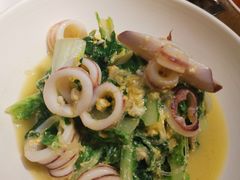 笔管鱼炒小白菜-必点海鲜·鲅鱼水饺(鞍山西道店)