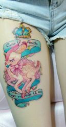 腿部-木子·纹身店TATTOO穿孔·洗纹身