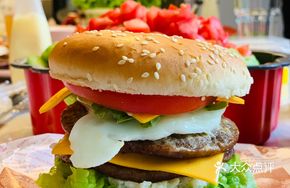 Double Cheese Beef Mushroom Burger