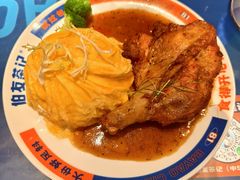滑蛋生炸鸡肶饭-伯友茶记(中华广场店)