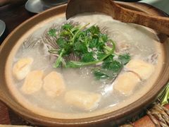 鸭血粉丝汤。-古都历食南京菜·烤鸭·鸭血粉丝·汤包(南京博物院店)