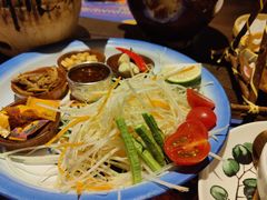 青木瓜鱼干沙拉-泰妃殿(武汉首店)