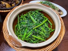 啫啫虾酱空心菜-熠盛粤味·顺德桑拿鸡(永康路店)