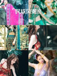 -后宫·古装汉服京剧儿童亲子全家福摄影