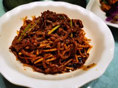 撒子牛肉丝-刘胖子家常菜·蹄花焖藕(中南店)