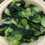 白菜豆腐。[调皮]