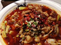 石锅青椒牛蛙-大鸭梨烤鸭(金色漫香店)
