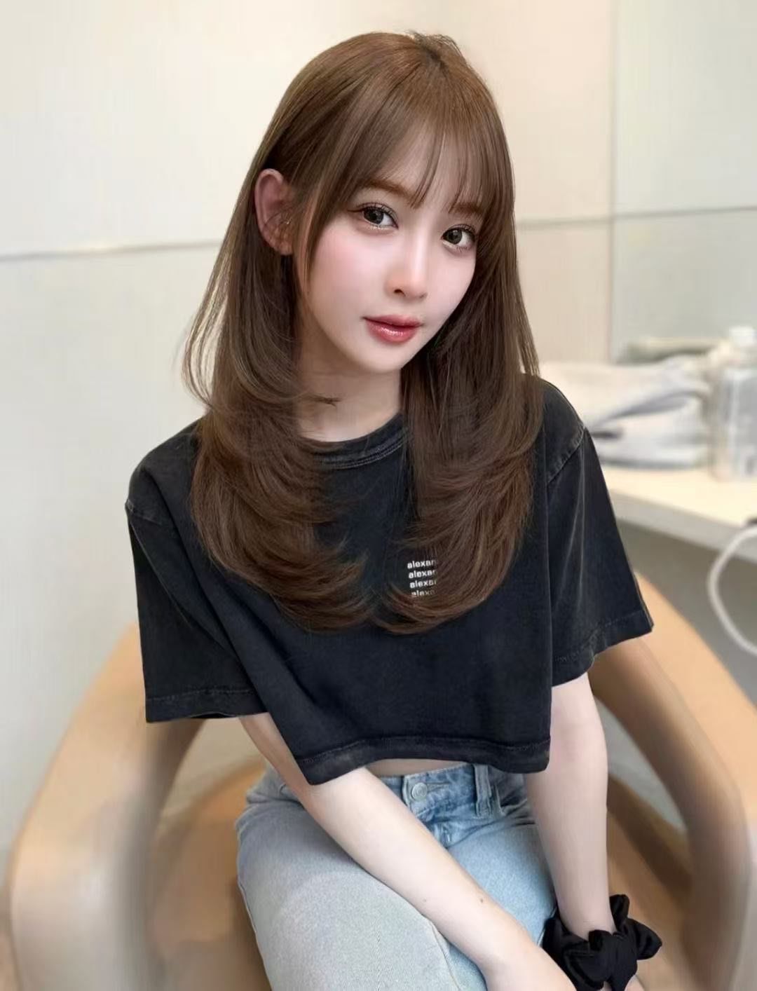 女生发型2021中长发