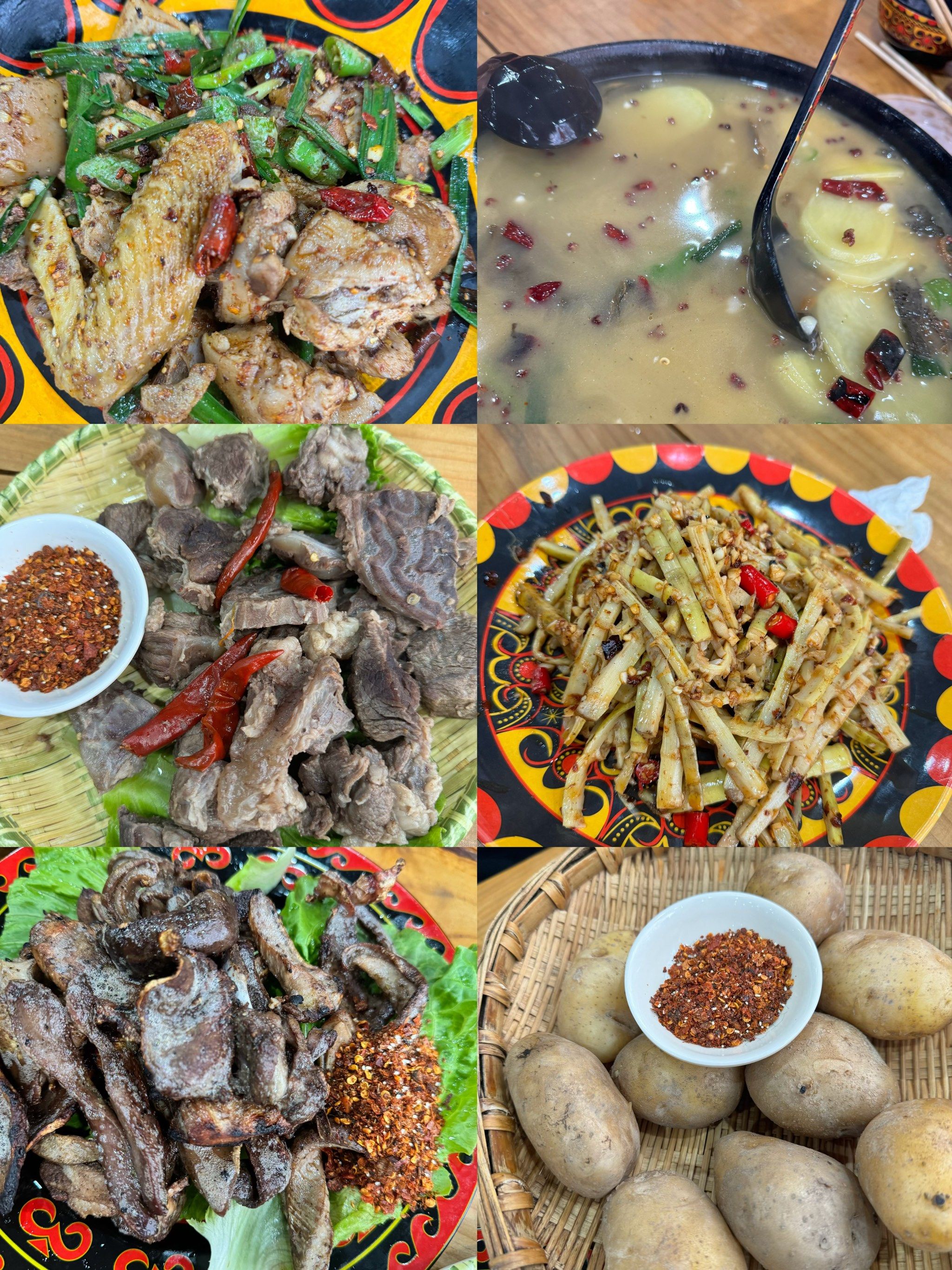 n
这家餐厅的彝族菜太好吃了😋
牛肉,小香猪,鸡肉等都很