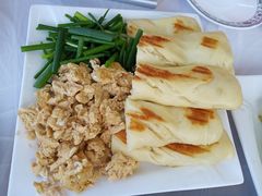虾酱卷子-渔民船说·北塘海鲜·天津菜·海肠捞饭(北塘古镇店)