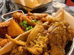 蒜香黄油半鸡-富乐满韩国正宗炸鸡韩国料理(虹泉路店)