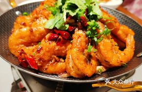 Spicy Dry Pot Squid and Shrimp