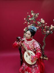 -后宫·古装汉服京剧儿童亲子全家福摄影