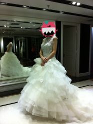 第一套主纱&nbsp;蕾丝-韩国天使嫁衣婚纱礼服馆(上海旗舰店)