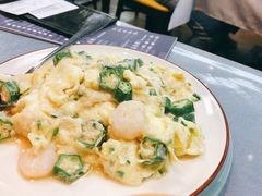 虾仁秋葵炒滑蛋-味妙顺德厨房(绿地缤纷城店)