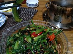 豆豉鲮鱼油麦菜-大槐树民俗饭店-中餐(大槐树寻根祭祖园店)