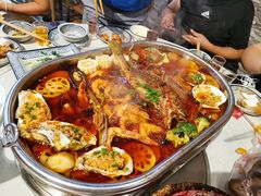 小海鲜香锅-牟记江湖特色重庆菜鱼蛋青蛙黄鳝海参(巴南区鱼洞鲁能店)