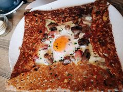 鸡蛋蘑菇熏肉荞麦可丽饼-RAC BAR(安福路店)