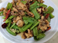 干煸鱿鱼-满口香饭店