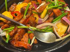 黑椒菠萝啫猪颈肉-旺爷砂锅·茶作(国贸城店)