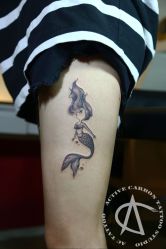 腿部-AC TATTOO 纹身