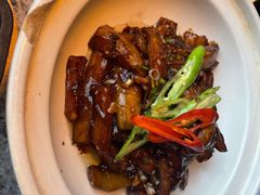 梅香肉汁手撕茄子-新白鹿餐厅(松江开元地中海店)