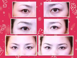 美女塑眼线前后对比-艾妃罗高科美肤美甲美睫健康管理