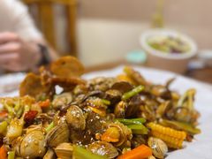 -东来菜馆•手抓海鲜家常菜•海鲜锅贴(鸽子窝店)
