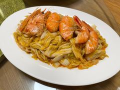 大虾烧白菜-万鑫餐厅(青岛福彩大厦店)