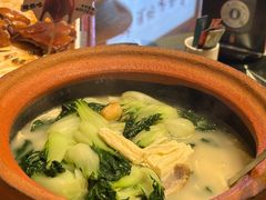 腐竹煲林咸肉小白菜-凤阁楼果木烧鹅(鹤山陈山店)