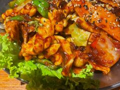 鱿鱼炒五花肉-富乐满韩国正宗炸鸡韩国料理(虹泉路店)