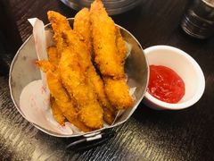 炸自制鸡柳-机器人火炉披萨(爱琴海店)