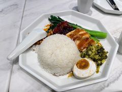 油鸡拼黑金叉烧饭-金戈戈香港豉油鸡(南山海岸城店)