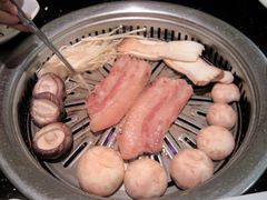 烤五花肉+烤蘑菇-青松馆韩国料理(香港中路佳世客店)