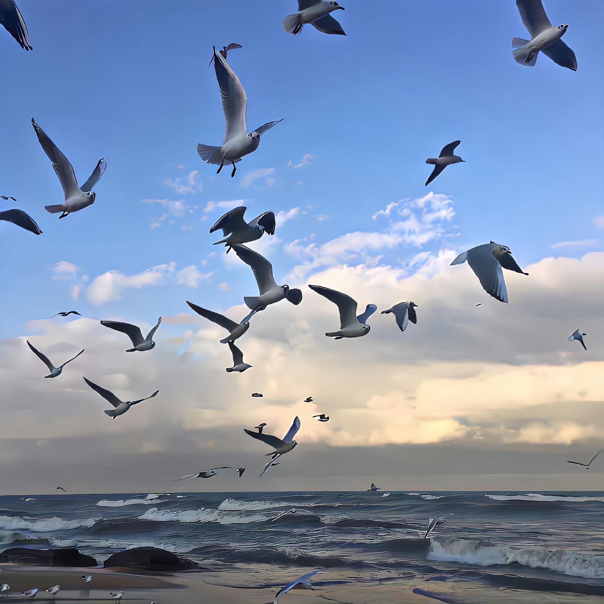 海鸥与天空,我与远方