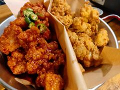 炸鸡翅一半一半-富乐满韩国正宗炸鸡韩国料理(虹泉路店)