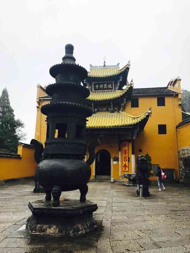 九华山袛园寺图片