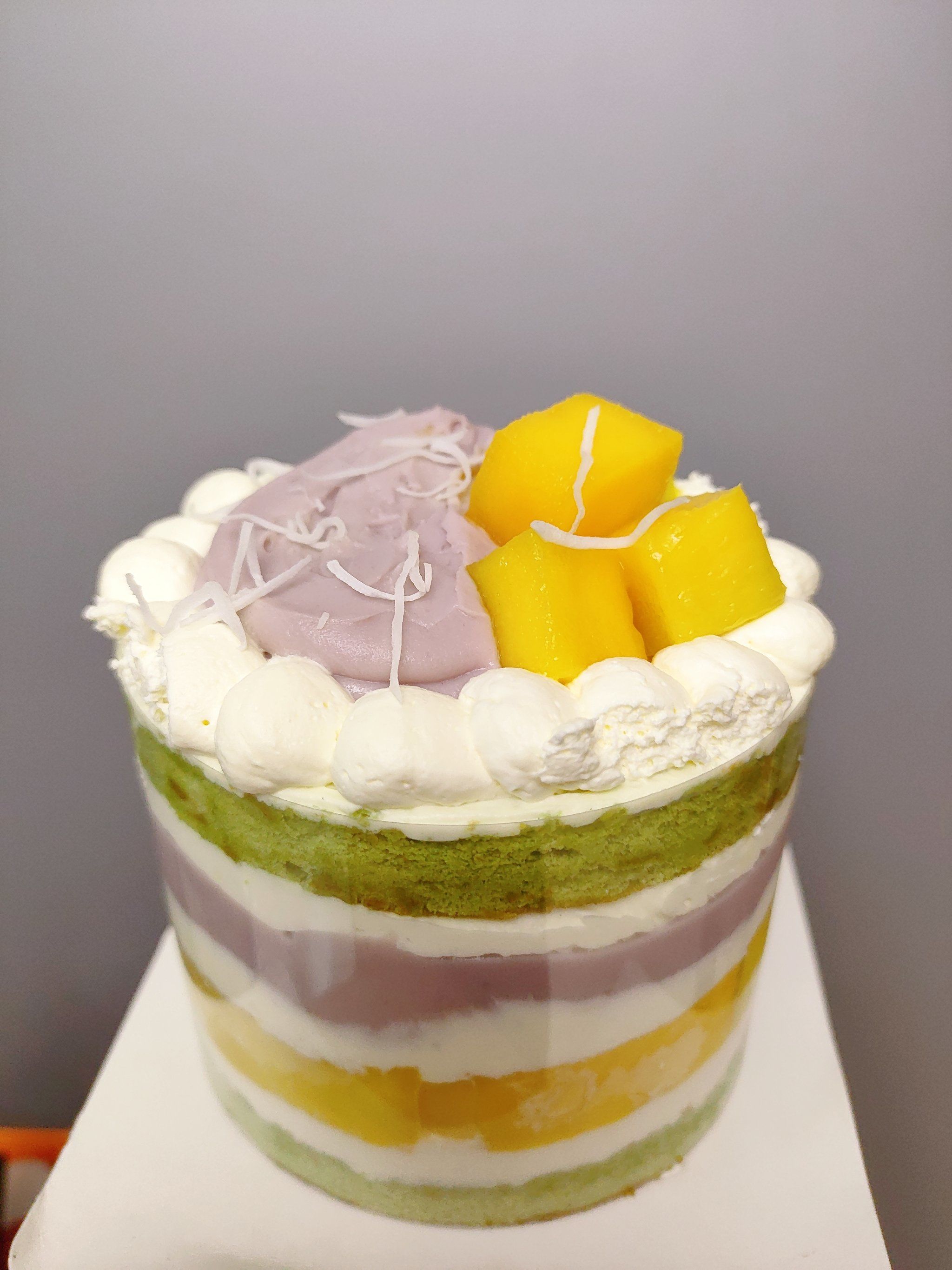 甜蜜满分!芋泥蛋糕