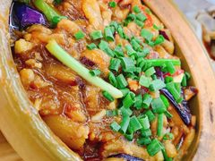 鱼香茄子煲-明记海鲜大排档(巽寮湾店)