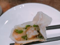 一个锅贴里面三颗虾-阿庄新豫菜(航海东路店)