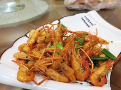 葱炒河虾-广迎居老正兴菜馆