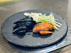 飞鱼籽香肠拼墨鱼香肠-台湾小食汇快餐