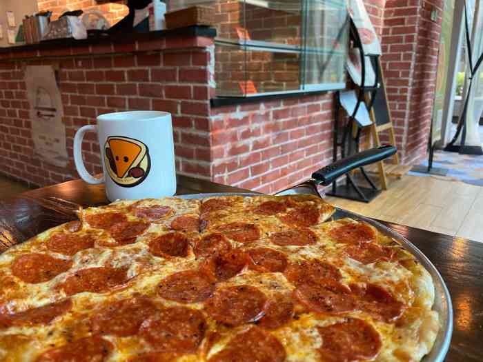 new york style pizza纽约客披萨(文博广场店)-"[薄荷]环境:店面就在