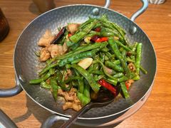 干锅芸豆丝肉片-云海肴·汽锅鸡·云南菜(苏州中心店)