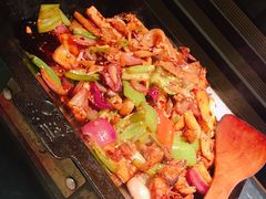 鱿鱼虾干锅-炭舍干锅·烤鱼(扬名广场店)