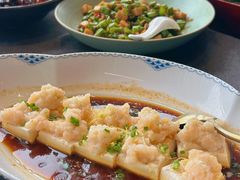 葱油鲜虾酿豆腐-柒园·三十年创意杭帮菜(龙湖滨江天街店)